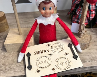 Elf snacks, elf charcuterie, candy canes, elf prop, Christmas decor