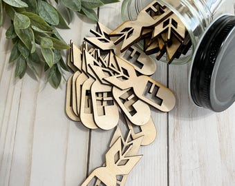 F bomb wood tokens, f word, bad words, fuck you, fuck this, gag gift, gift idea