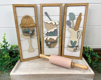 Baking signs, bakery decor, kitchen decor, born to bake, dessert, sourdough bread
