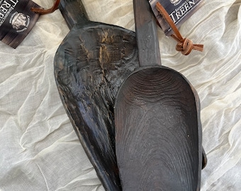 Farmhouse scoop, filler scoop, home decor, tabletop decor, decorative scoop, primitive scoop, kitchen decor