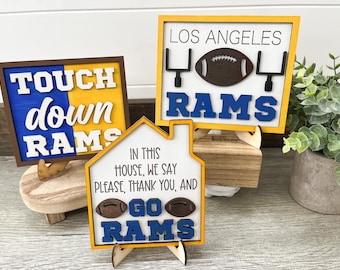 Los Angeles Rams mini signs, go Rams, Rams football, man cave, in this house