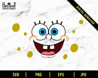 Download Spongebob Face Svg Etsy