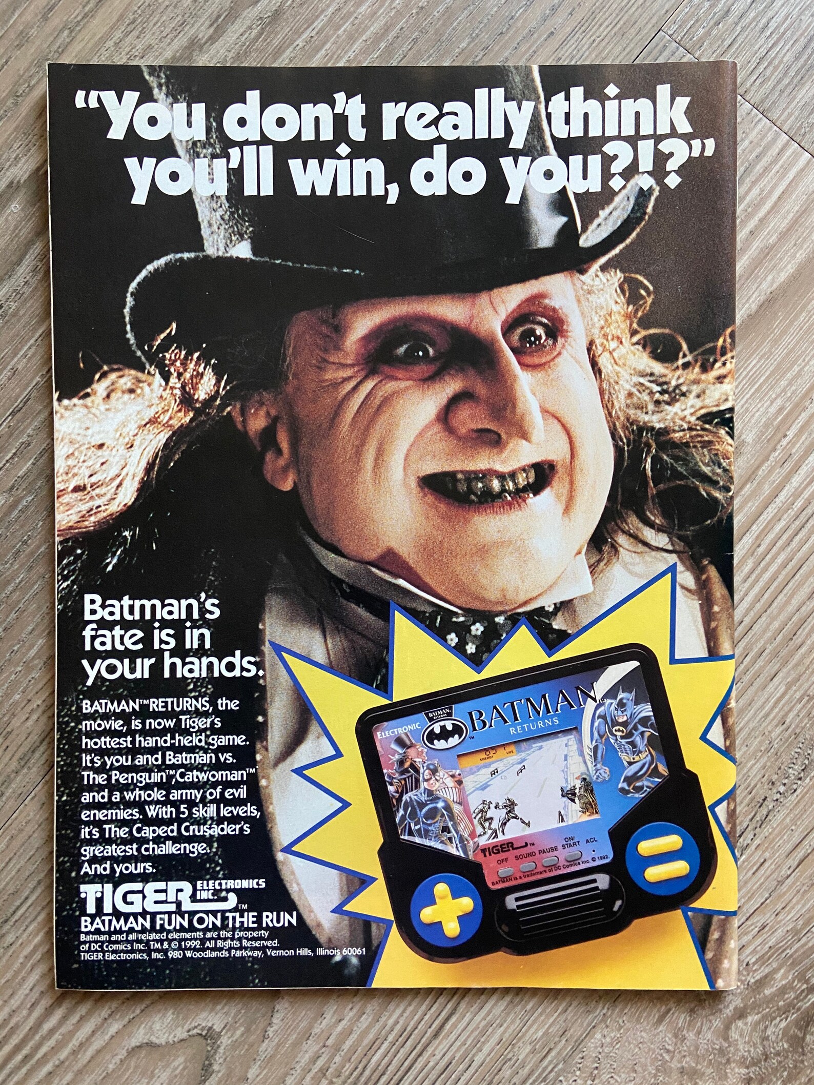 Topps Official Movie Souvenir Magazine Batman Returns 1992 Etsy