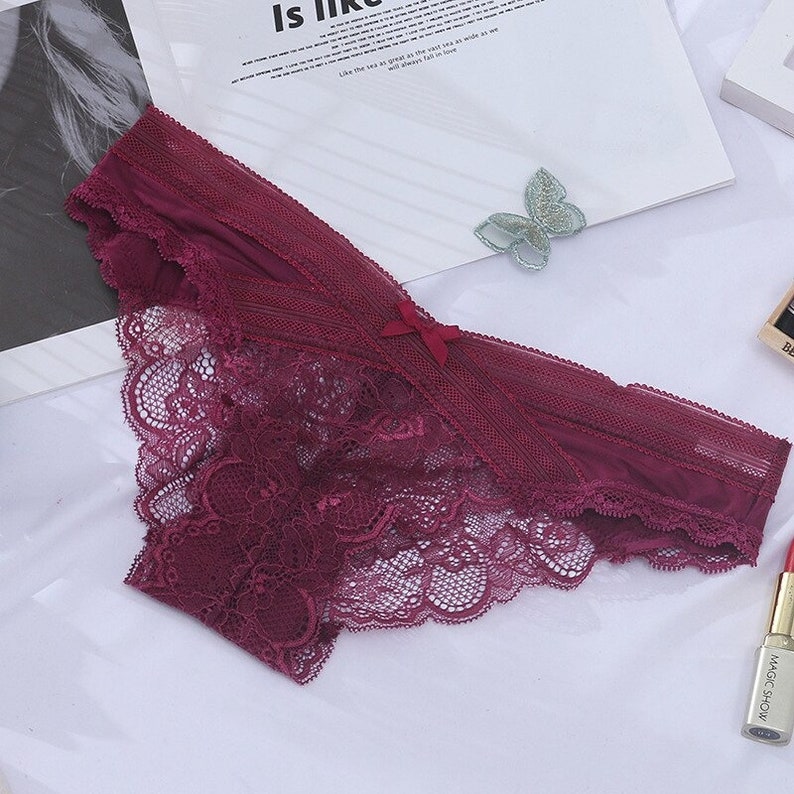 Pure 100 Organic Cotton Lace Panties. Sustainable Womens Etsy