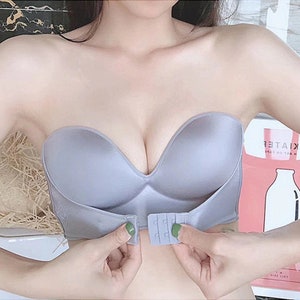 Women Strapless Bra Invisible Bras Without Underwire Push up Front Closure  Underwear Backless Bralette Plus Size Brassiere Bh -  Canada