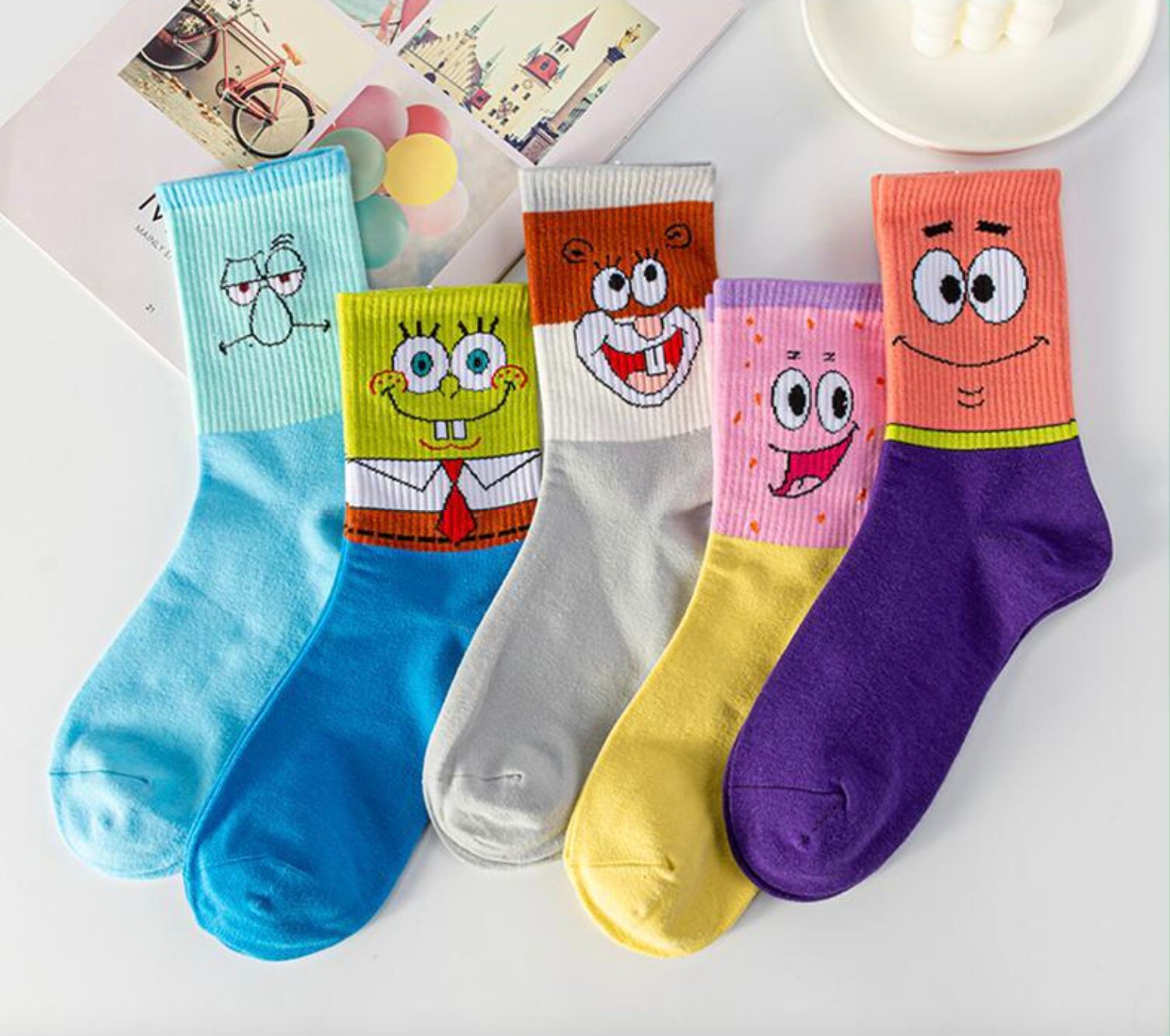 spongebob basketball socks