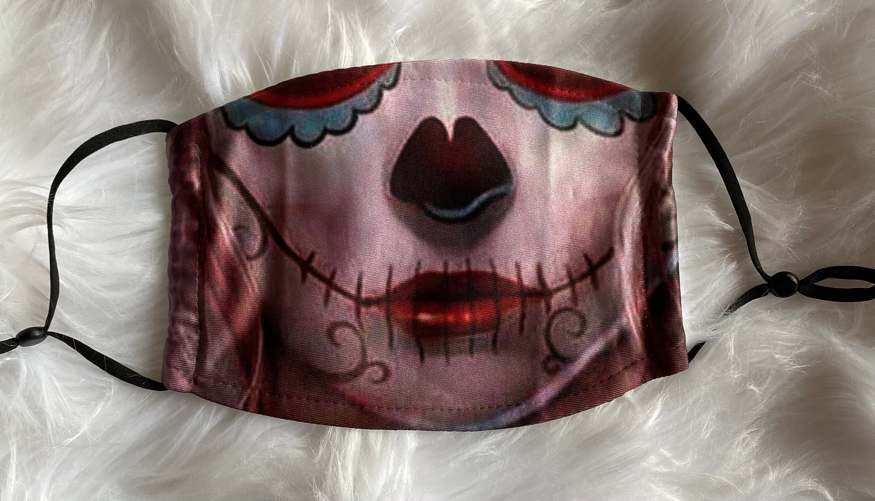 Mexican Day of the dead zombie COVID mask Halloween Cinco de Etsy