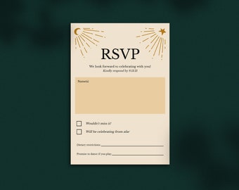 DIY Printable Halloween Wedding RSVP Unique Till Death Spooky Suite Customizable Template