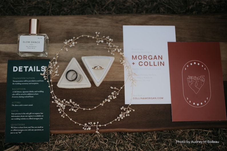 DIY Printable Modern Boho Pocket Wedding Invitation Set Unique Star-crossed Suite Customizable Template image 8