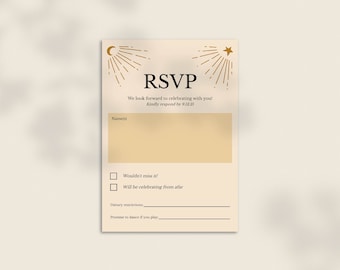 DIY Printable Halloween Wedding RSVP Unique Till Death Spooky Suite Customizable Template