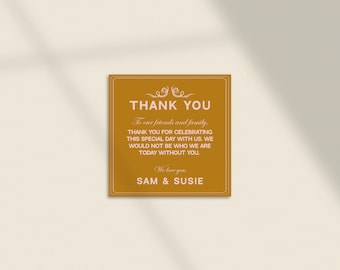 DIY Printable Wedding Thank You Card Unique Ornate Elegant Wes Anderson The Grand Suite Customizable Template