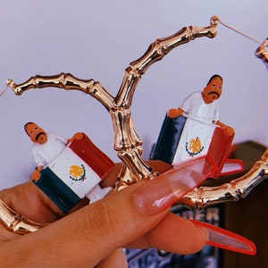 Homegirl Hoopz OG Homies Hoops 18K Gold Plated Hoops Lil Homies Earrings Old School 90s by Lux Rosa