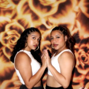 Airbrush Early 2000s Backdrop Lux Rosa &#39;Rosas&#39; Brown Gold Rose Airbrushed Y2k 90s Glamour Shots Photography Photo Prop Airbrush Background