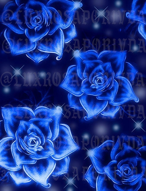 Lux Rosa Airbrushed kiss From A Rose Blue Early  Etsy India