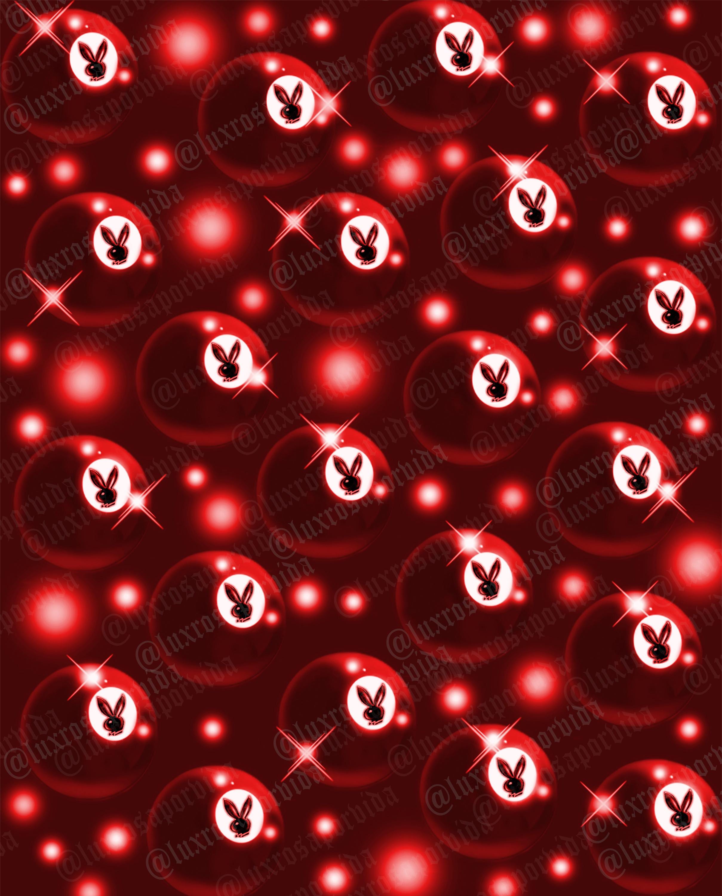 Y2K Airbrush Red Backdrop Players Ball 8 Ball | Glamour Shots