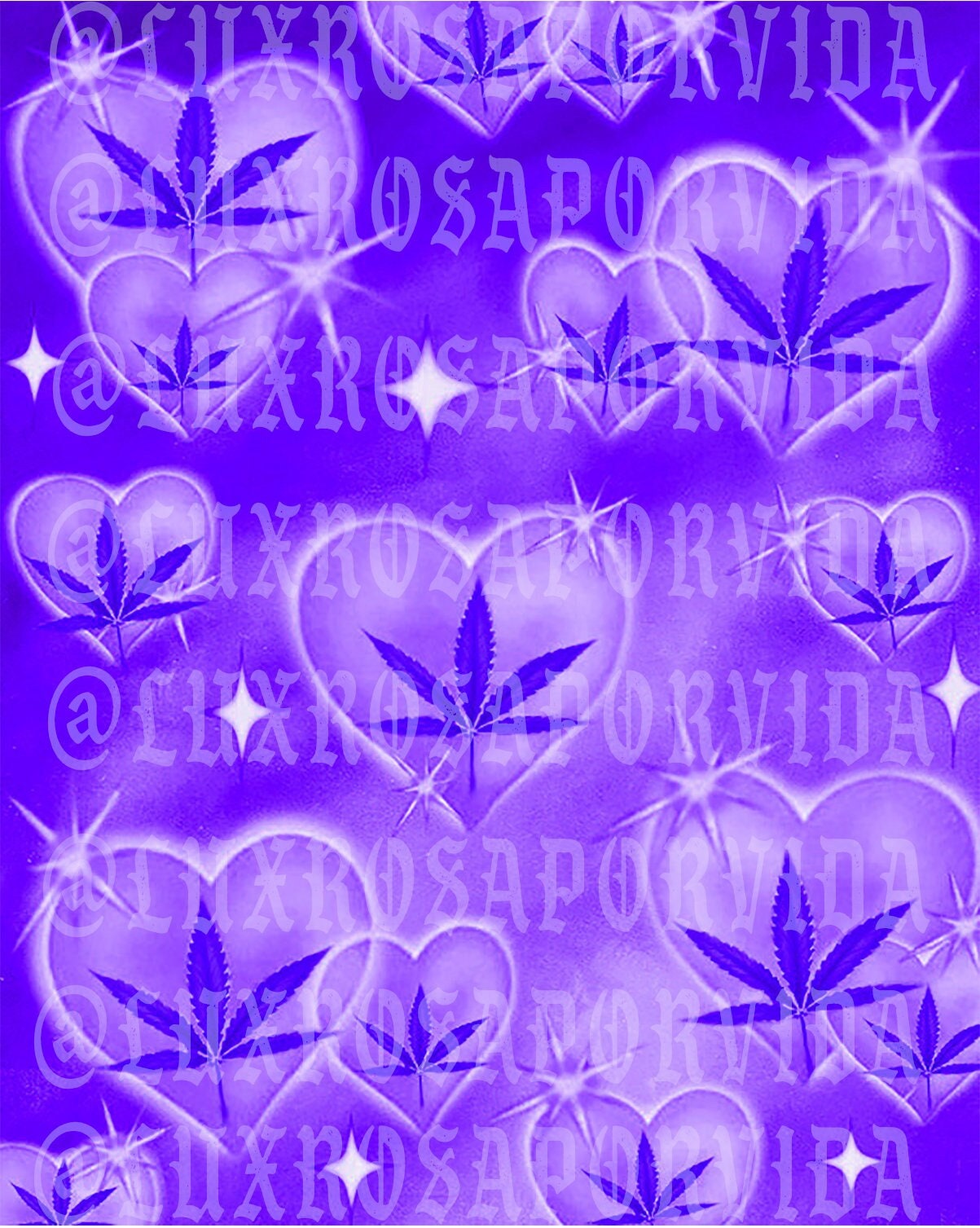 Lux Rosa High Times at Sadie Hawkins Purple Heart Airbrushed - Etsy