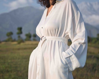 Lotus Silk Dress | Etsy
