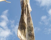 Hand Spun Lotus Silk Scarf: Eco-Friendly Plant-Dyed Stole