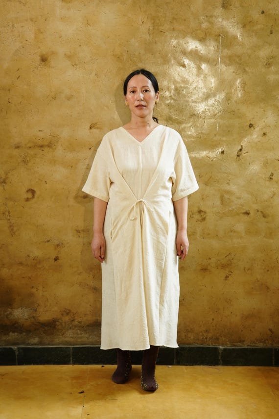 kala cotton dress Reversible Kala Cotton Dress: Eco-Friendly V-Neck Boho Style