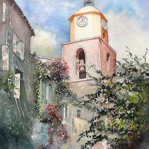 The bell tower of Saint Tropez, France