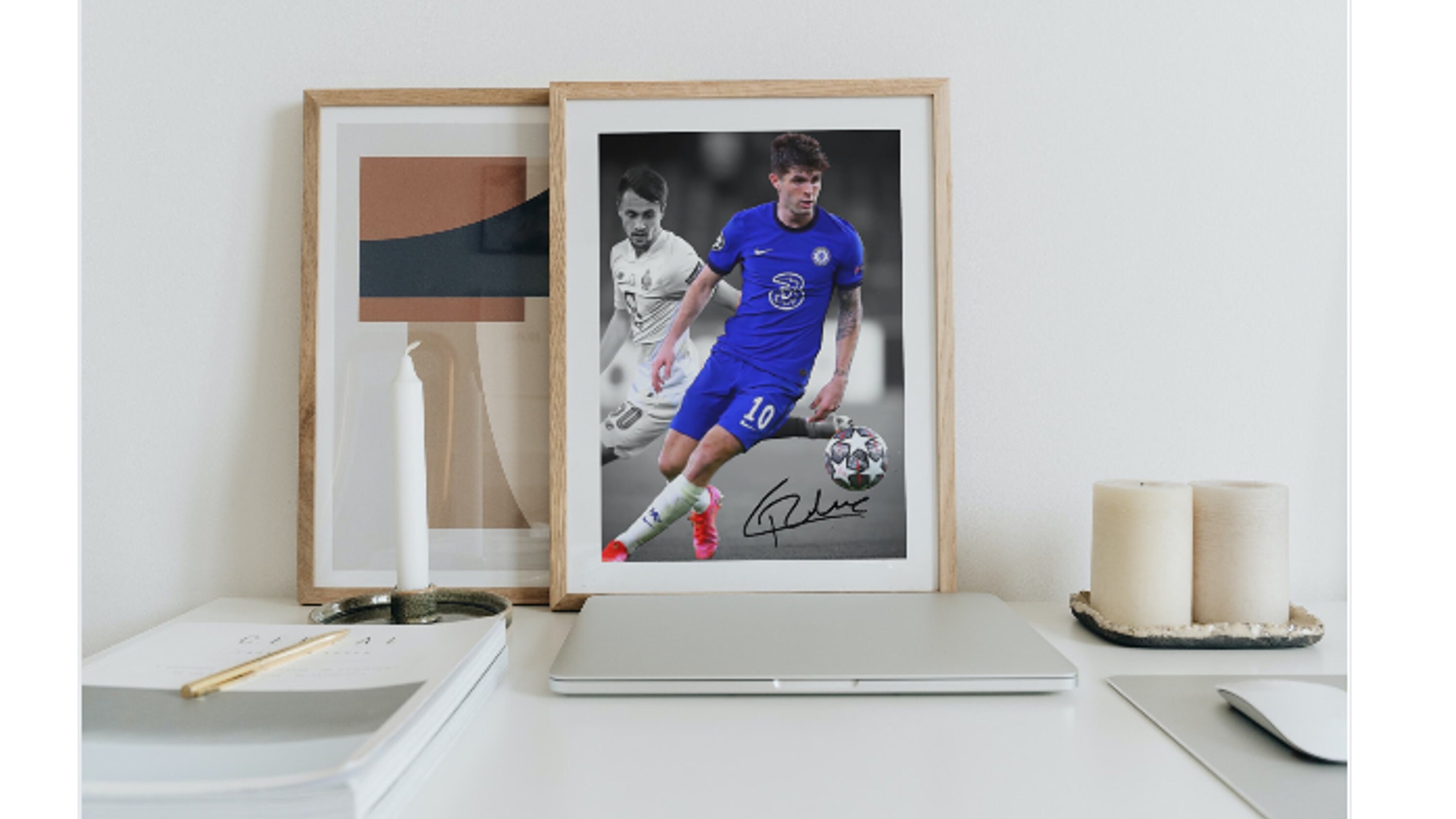 Christian Pulisic Chelsea FC Champion League Signed A4 | Etsy