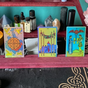 Exotic Solid Wood Tarot and Candle Holder