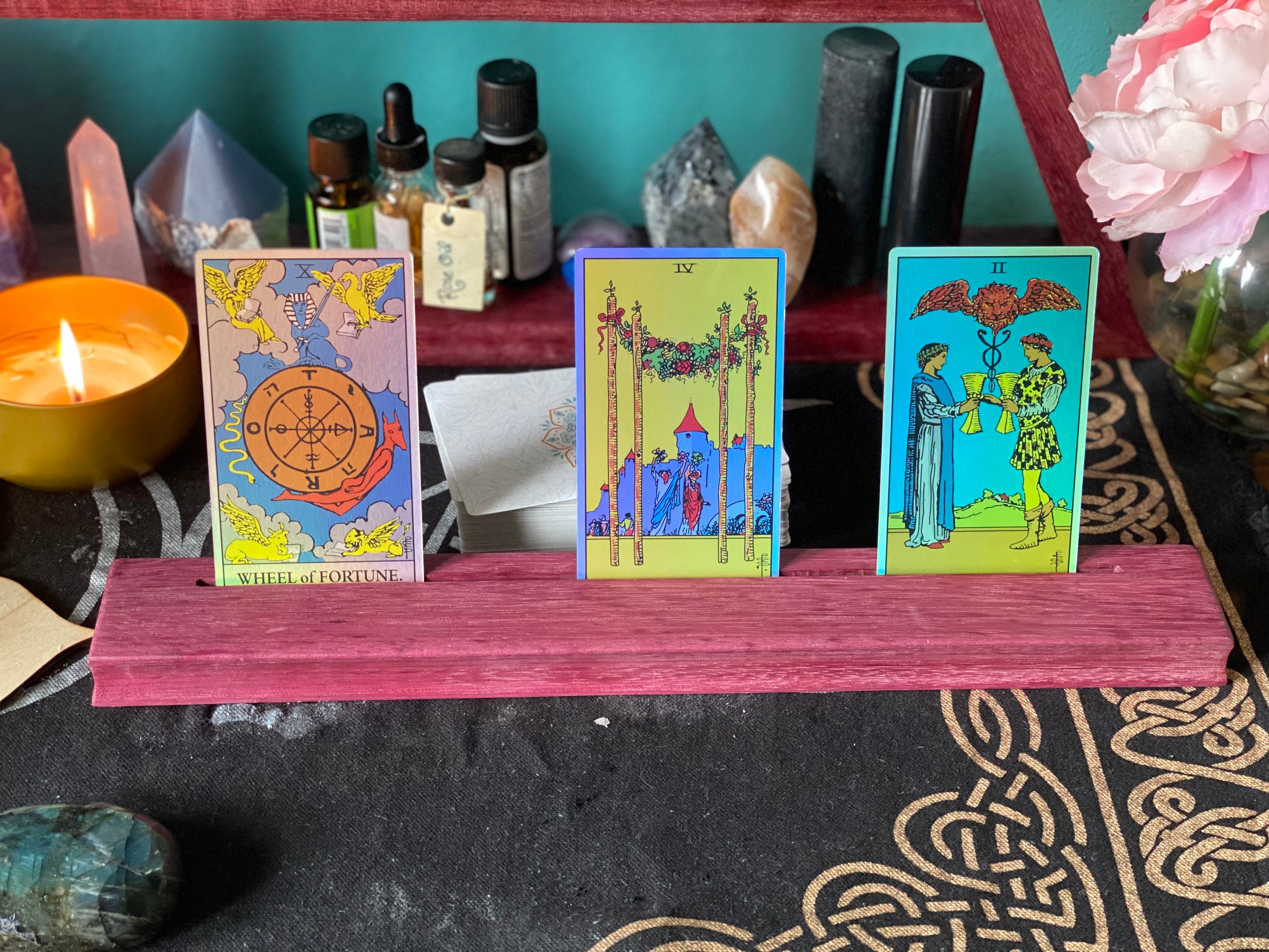 Tarot 3 Card holders made with exotic Purple Heart wood Etsy