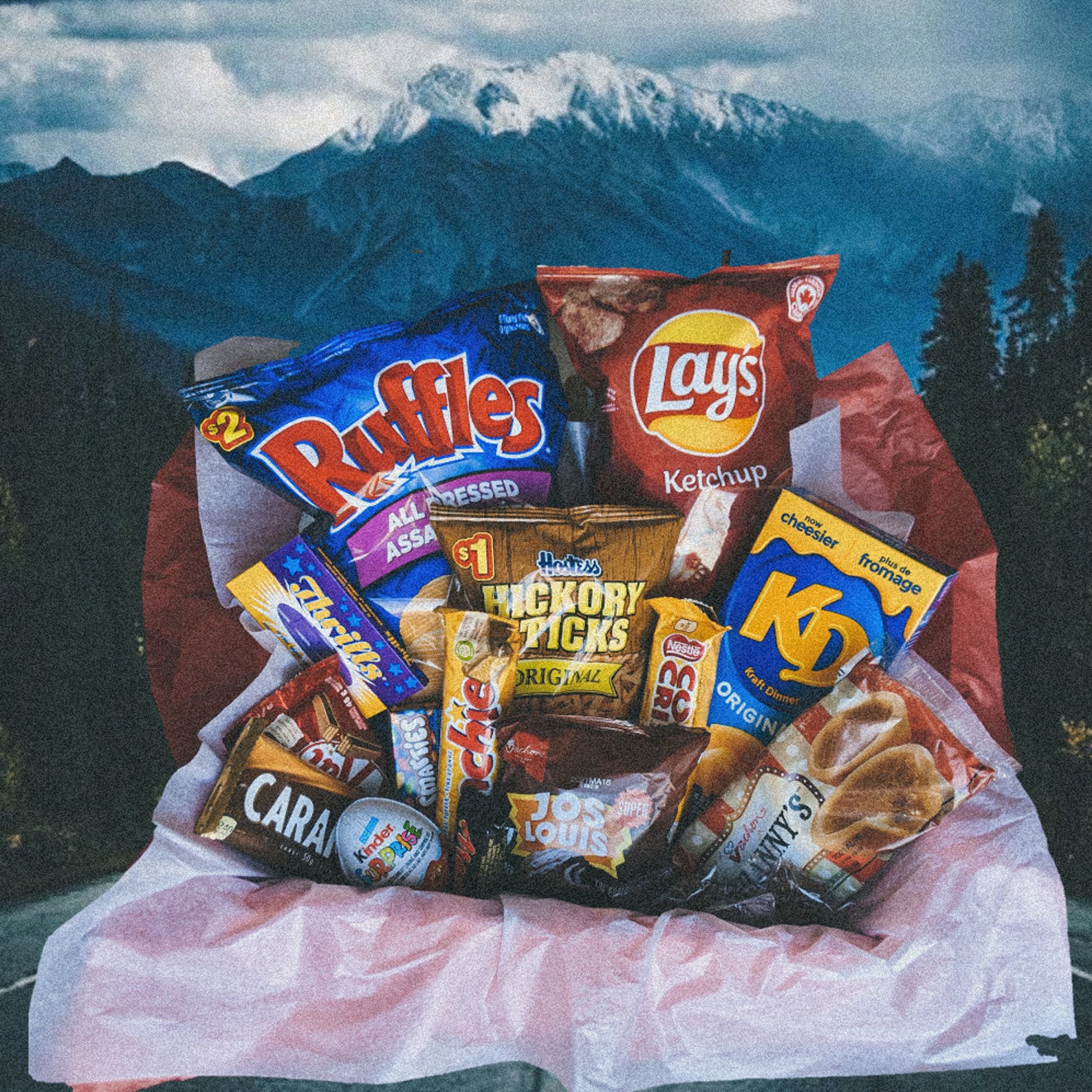 Canadian Snacks Box full size canada snacks and sweets Etsy