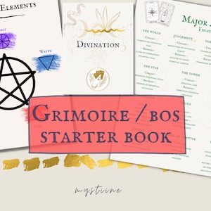 Grimoire/Book of Shadows (BOS) Bundle (includes ALL Tarot Meanings in my store)