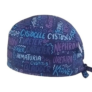 Gorro médico Calot block Gorro médico Urología algodón 3 tallas, pelo corto o largo, gorro médico, gorro enfermera calot gorro cirujano