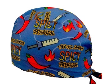 Scrub cap Calot block Spicy Propofol scrub cap cotton 3 sizes, short or long hair, scrub cap, calot nurse cap surgeon cap