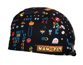 Pack man scrub cap, surgeon's hat, surgical cap