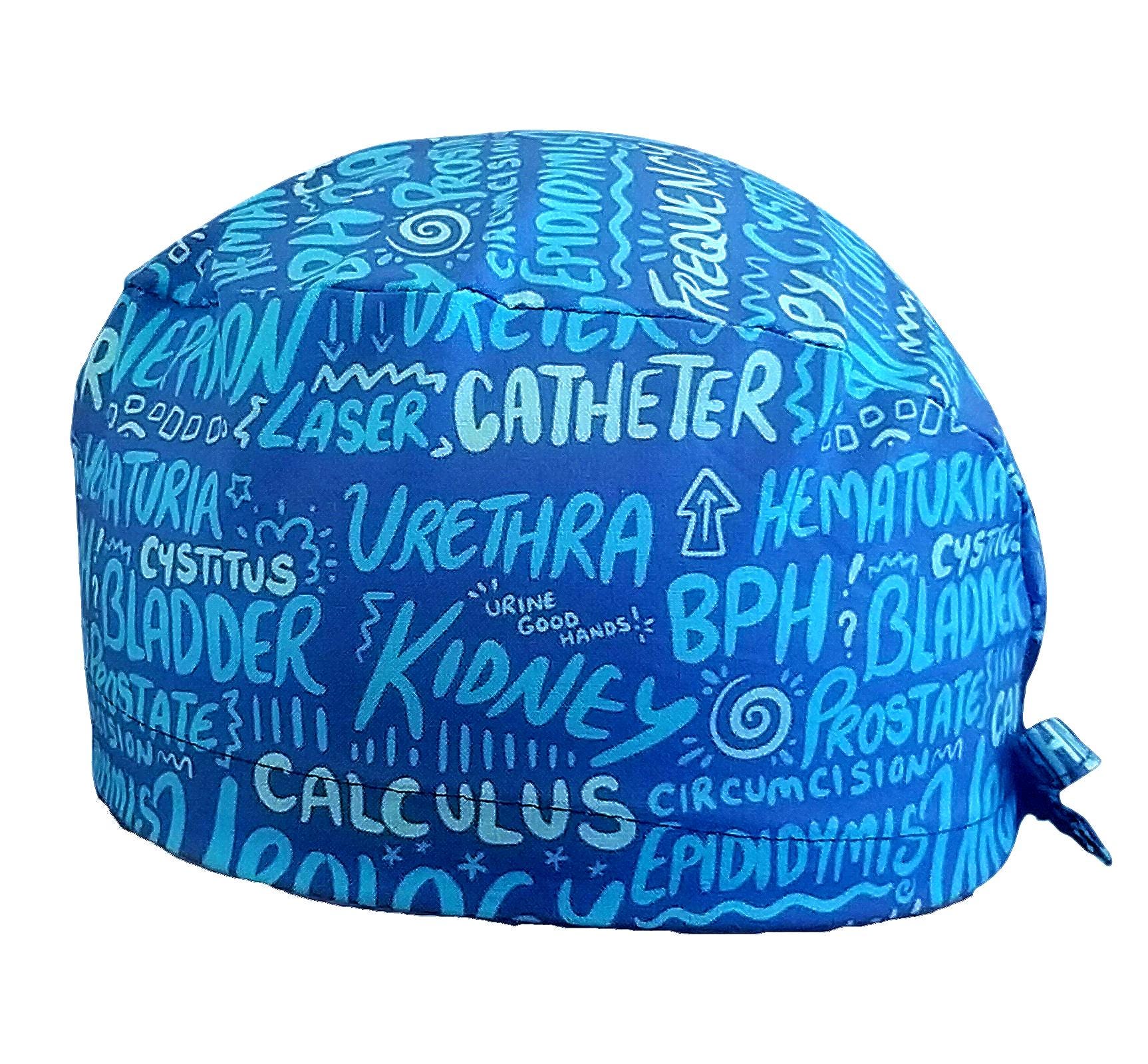 Scrub cap Calot bloc Urology scrub cap cotton 3 sizes, short or long hair, scrub cap, calot nurse cap surgeon cap