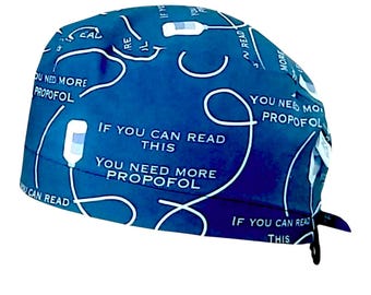 Propofol Scrub cap for anesthetist, respiratory therapist, ...