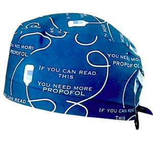 Anesthesiekapje, katoenen Propofol kapje, euro-stijl, kort of lang haar, aanpasbaar, ademend, hygiënisch, stof