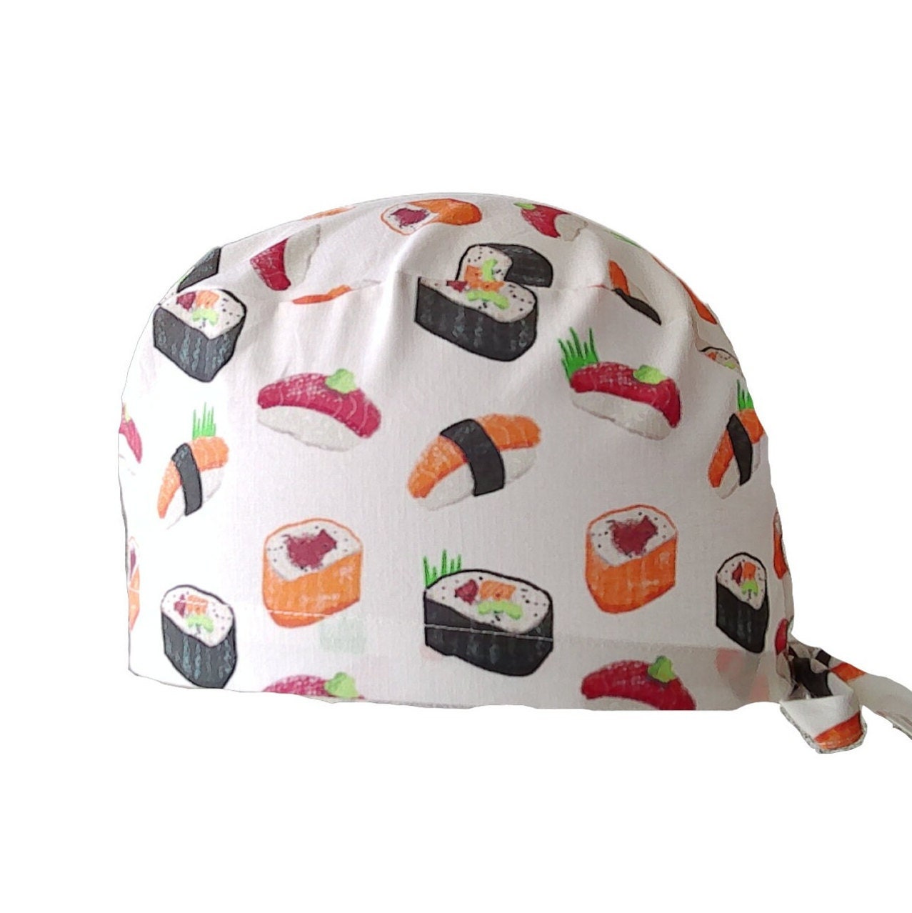 Chef's Hat Cotton Sushi Pattern Asian Restaurant - Etsy