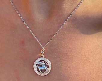 Zodiac Coin Necklace |  Star Sign Necklaces | Constellation Necklaces |Dainty Necklace | Unique Necklace  | Gift for her | Valentine's Gift