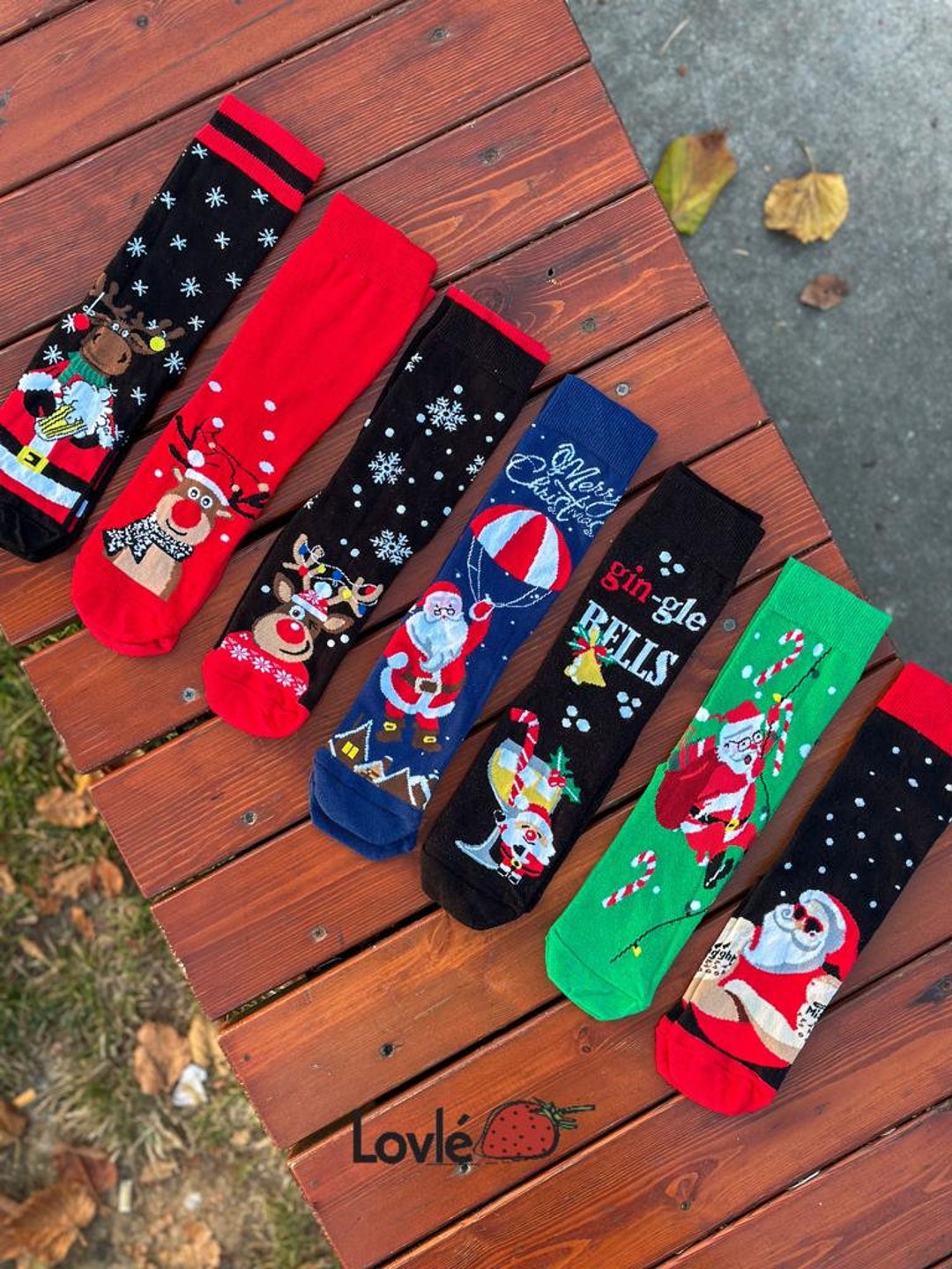 Christmas Socks Funny Christmas Socks Santa Socks Christmas Gift Gift