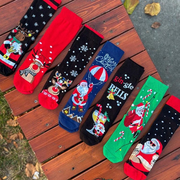 Christmas socks | Funny Christmas socks | Santa Socks | Christmas gift | Gift for her | Santa gift | gift for her