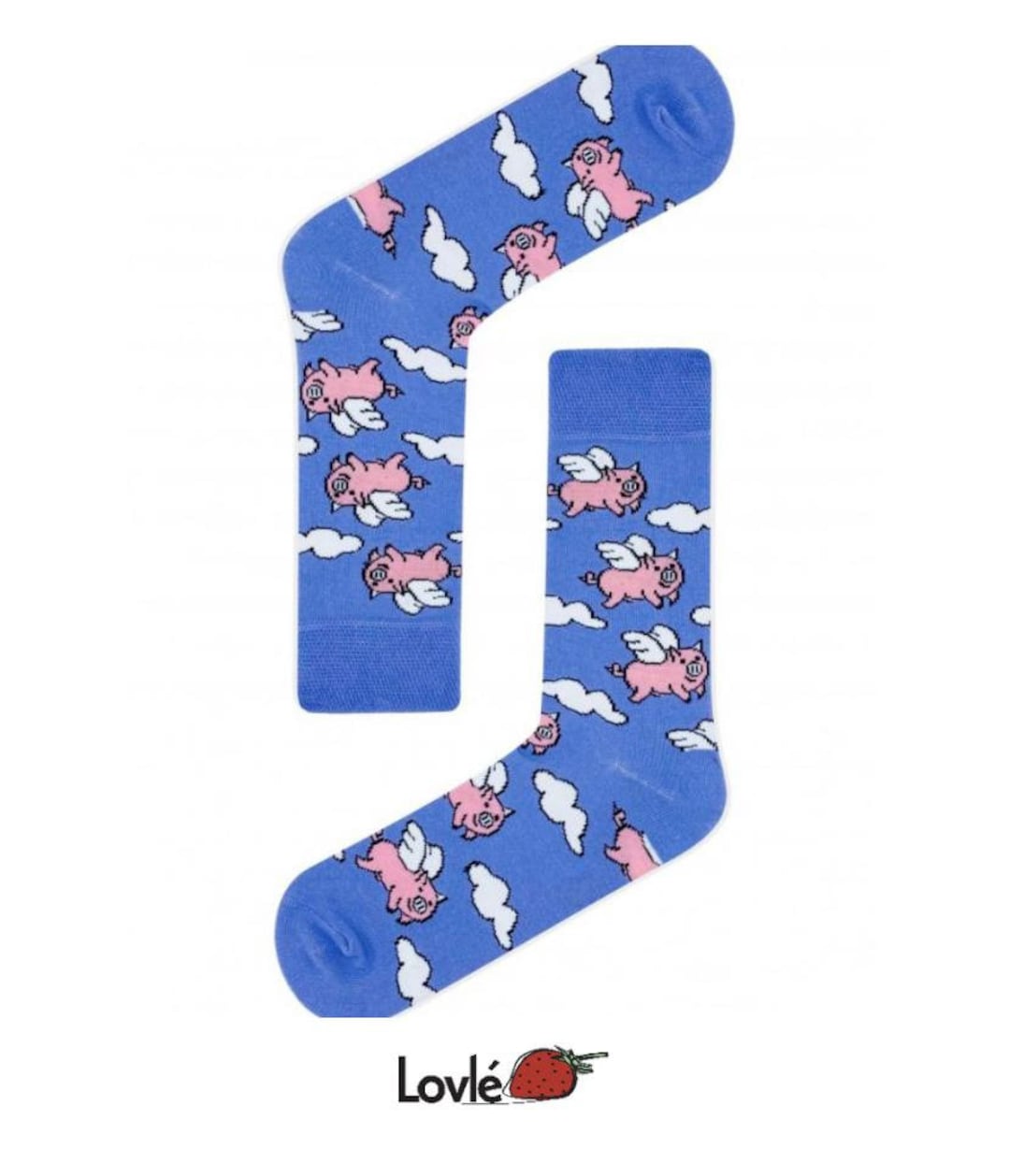 Flying Pigs Socks Women's Novelty Socks Pigs Pattern Cute Socks Funny