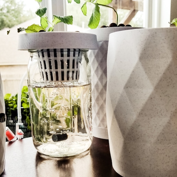 Mason Jar Hydroponics - 3D Printer Files