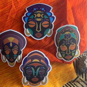 Malkia Masken Sticker Pack