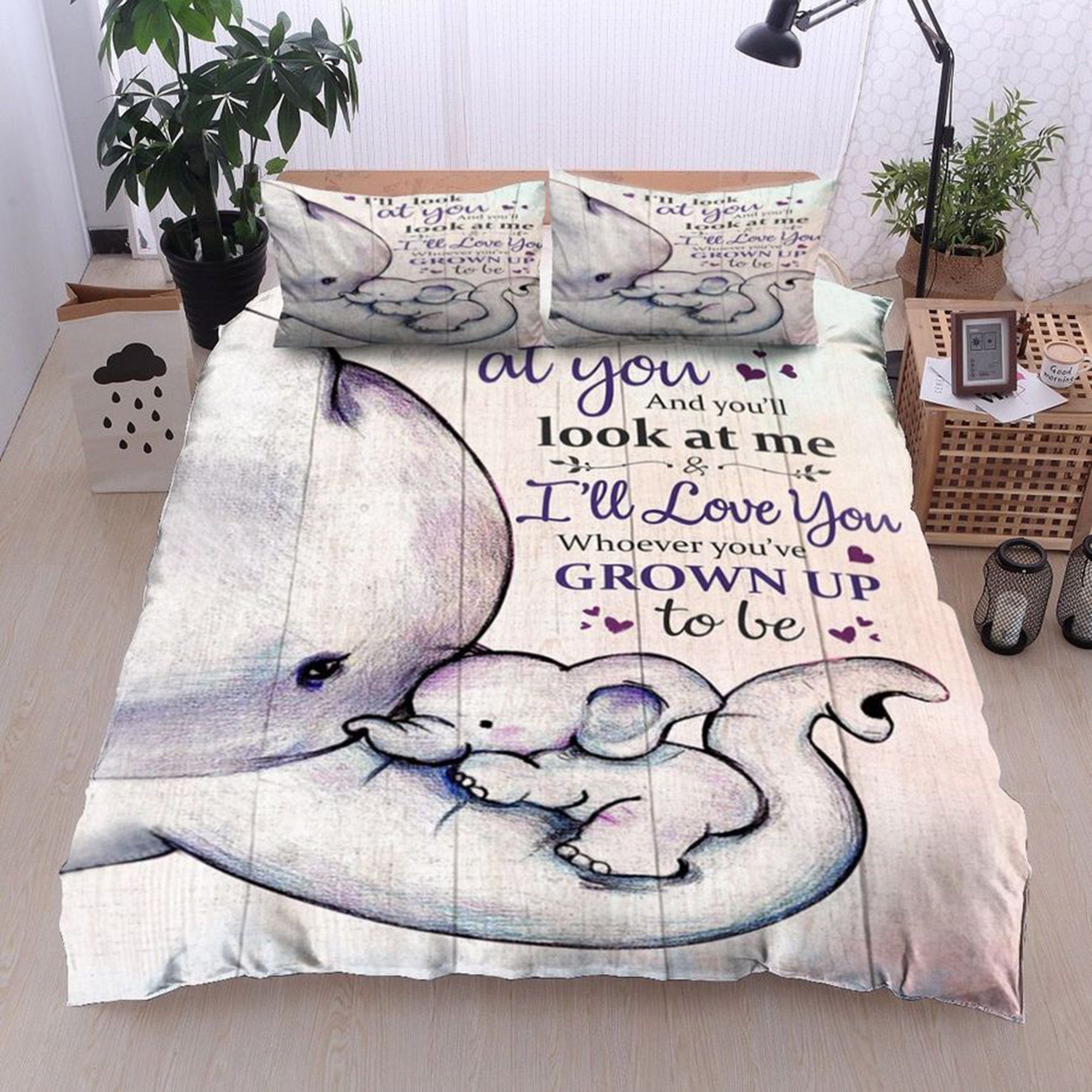Beautiful elephant bedding set to my daughter duvet cover Etsy