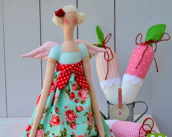 Tilda Doll , Tilda Angel , Rustic Home Decor , Mum Birthday Gift , Living Room Decor , Housewarming Gift