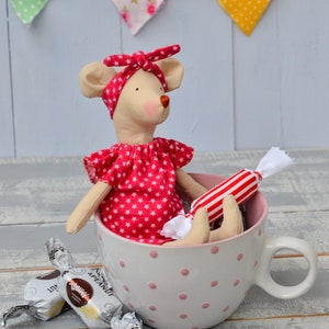 Maileg Inspired Mouse Doll: Small Stuffed Animal Toy