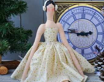 Tilda Doll , Ballerina Doll , Gift For Girl , Ballet Lover Gift , Birthday Gift idea