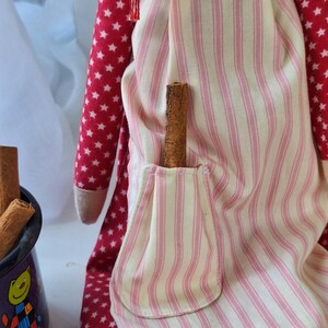 Tilda Nisse Pixie Doll-Scandinavian Christmas Decor/ Skandinavische Weihnachtsdeko , Hygge Gift, Handmade Doll bild 9