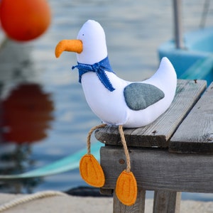 Peluche gabbiano: arredamento per la casa in riva al mare