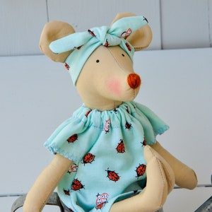 Stuffed Mouse Doll: Maileg-Inspired Toy for Little Girl