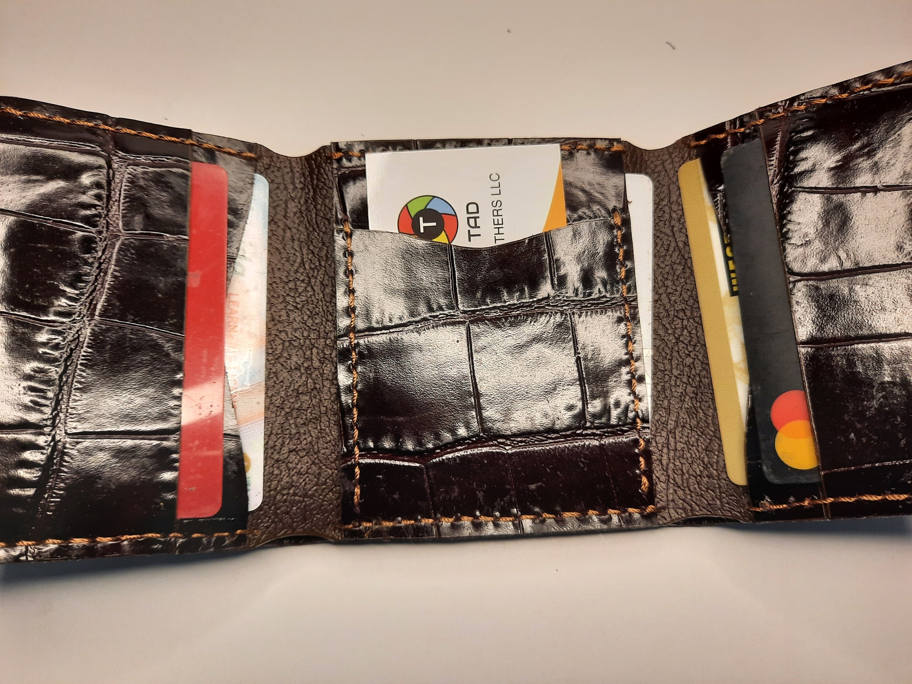 Alligator Wallet Trifold Men Wallet Exotic Leather Wallet Etsy